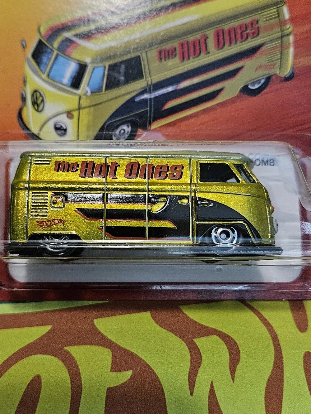 HotWheels The Hot Ones Gold Volkswagen T1 Panel Bus